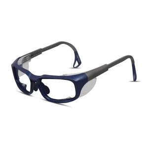 3M PENTAX ZT100 EN166-F GREY BLUE SAFETY EYEGLASSES FULL FRAMES 53-15 WRAP